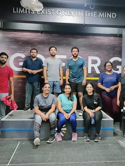 The heart and soul of my classes. Each photo captures a unique moment with my incredible community after a sweaty, joyful session. This is our shared victory lap.