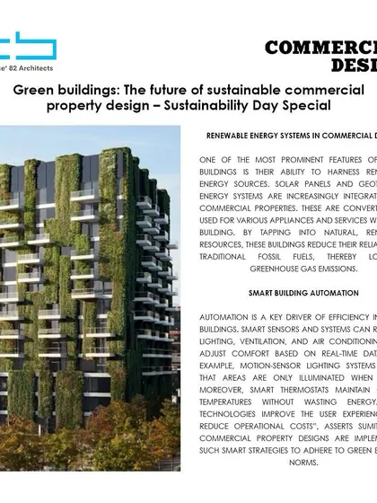 Our founder, Ar. Sumit Dhawan, was featured in Commercial Design's Sustainability Day Special, discussing green buildings as the future of sustainable commercial property design.