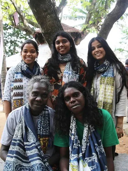We had an incredible week hosting the artists from Bábbarra Women's Centre. We learned so much from each other, sharing techniques in printing and dyeing, and creating beautiful textiles together.