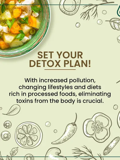 It's crucial to eliminate toxins from the body. Our detox plan is designed to help you do just that, with meals rich in superfoods, fresh fruits, and vegetables that support your body's natural cleansing processes.