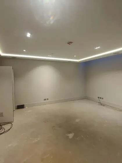 An empty room at the beginning of a project. This is the blank canvas I love to work with.