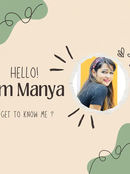 Hello, I'm Manya. I'm a style consultant, image consultant, and etiquette trainer. I'm here to help you tell your story through your personal style.