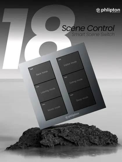 Imagine setting the perfect mood for any activity with a single touch. My scene control switch allows you to program up to 18 different presets, from "Movie Mode" to "Leave Home," simplifying your life.