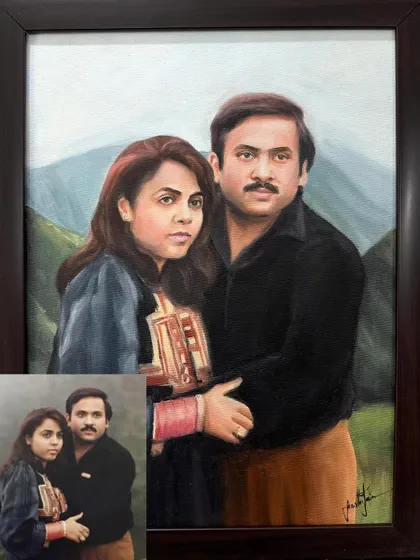 Transforming an old, faded photograph into a vibrant oil painting is one of my specialties. I can restore lost color and detail to preserve your precious memories.