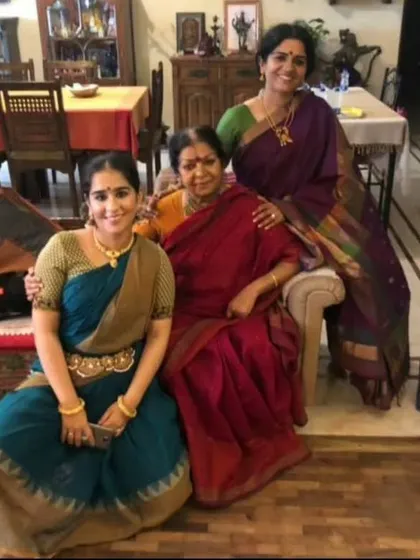 A precious memory with my mother and my niece. Three generations connected by the love for this art form. The traditions and values passed down through family are the foundation of my dance and my teaching.