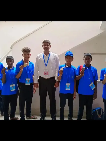 I am very proud of my junior boxing team. Here I am with some of our young boxers after they won medals at the Karnataka Mini Olympics. We train kids not just to get fit, but also to compete and win.