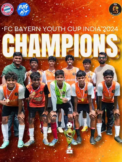 Competing with the best in the world. We are proud to be crowned champions of the FC Bayern Youth Cup India 2024, an achievement that highlights our elite coaching and player talent.