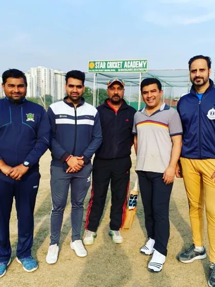 Our Head Coach Jayant Sanwal with BCCI and IPL match referee Shakti Singh during his visit. We ensure our players get guidance from experienced figures in Indian cricket.