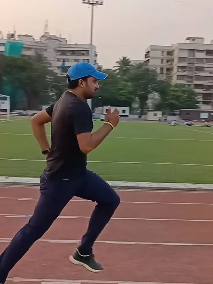 In my element, running on the track. Consistent training is everything.