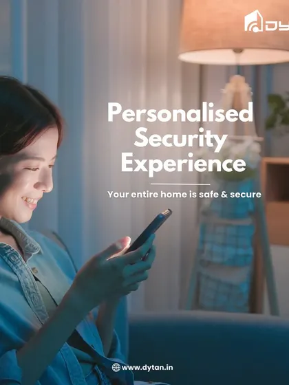 I provide a personalized security experience right on your phone. This user is relaxing at home, knowing her entire home is safe and secure, all managed through the app.