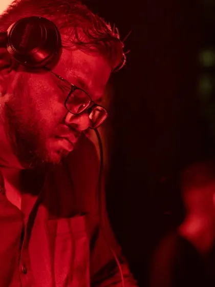 A close-up shot, focused on the music and the mix. Every detail matters when you're crafting a set.