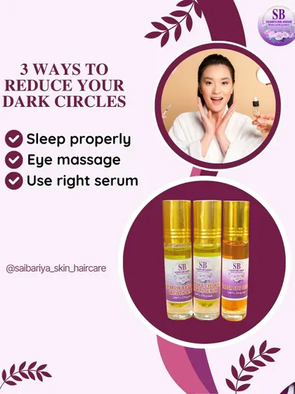 Three simple ways to reduce your dark circles: sleep properly, do a gentle eye massage, and use the right serum. My under-eye serum is formulated just for this.