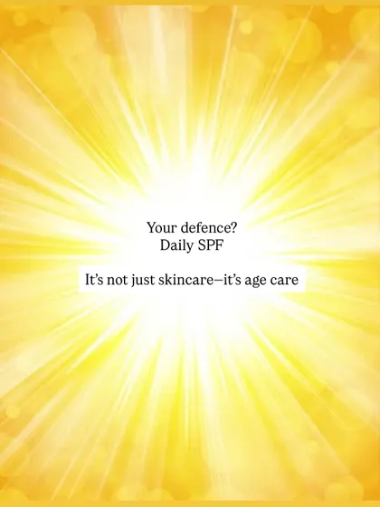 Your best defense against photoaging is daily SPF. Think of it not just as skincare, but as age care.