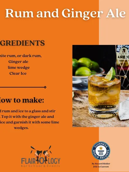 A simple recipe for a classic Rum and Ginger Ale. This refreshing highball is easy to make and perfect for any occasion.
