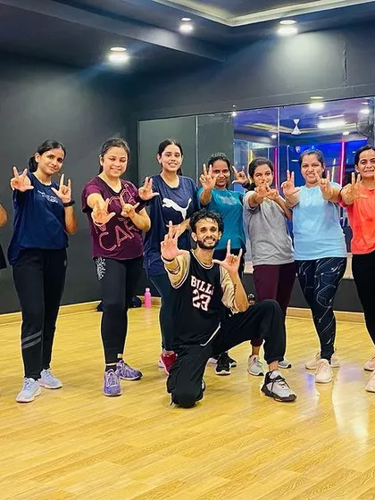 All smiles and positive energy from our Zumba class.