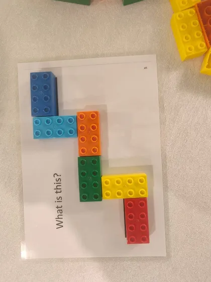 Another example from our Lego Foundation training, where educators learn to use blocks for activities that build cognitive and problem-solving skills.