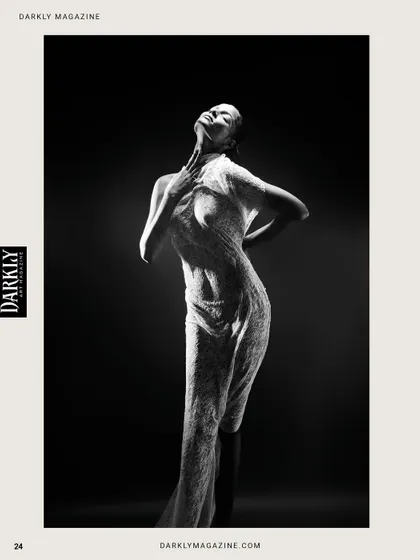 A high-contrast black and white image from the "Elegy in Motion" series.