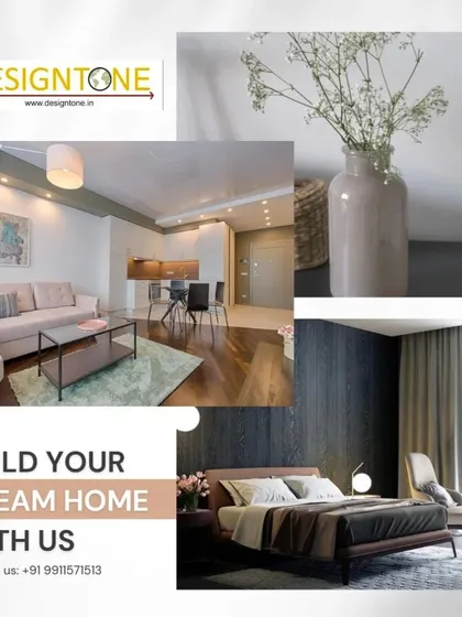 A collage showcasing our ability to design dream homes, from living rooms to bedrooms. Let's chat about making your home a true reflection of you.