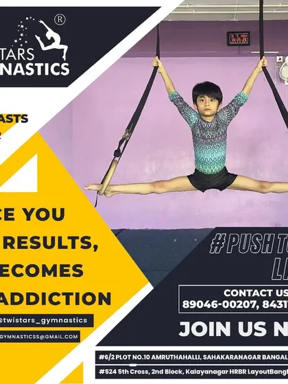 Pushing to the limit on the rings. This young gymnast demonstrates amazing strength and flexibility, showing that with consistent practice, results become an addiction.