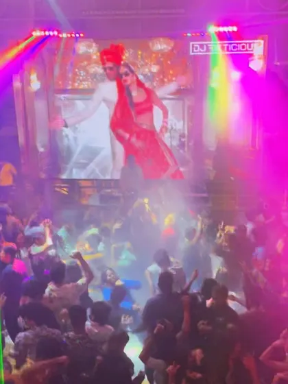 Another example of my VJ work, where I use iconic Bollywood wedding imagery to complement a romantic track, making the whole club feel the love.