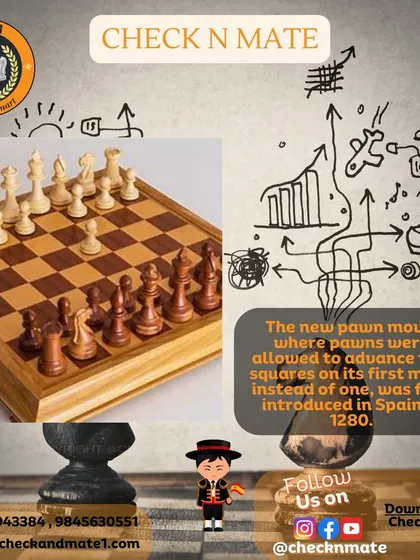 Did you know the pawn's ability to move two squares on its first move was introduced in Spain in 1280?