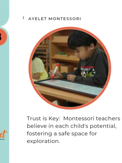 Trust is key to a respectful environment. Our Montessori guides believe in each child's potential, and this belief fosters a safe space where children feel secure enough to explore, make mistakes, and learn.