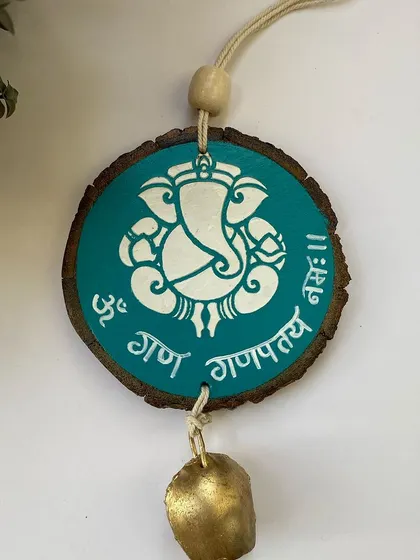 The Ganesha hanging is a beautiful and spiritual piece of decor.
