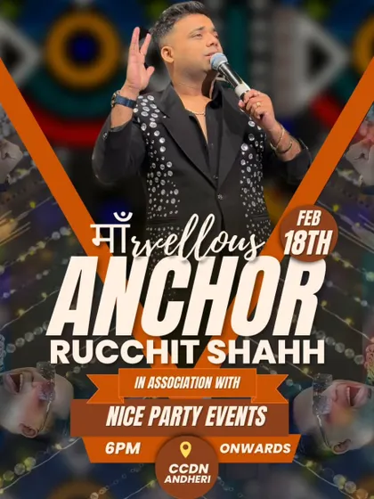 Another power-packed show with Nice Party Events. This poster captures the high-energy vibe I bring.