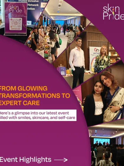 A collage from one of our recent events, filled with smiles, skincare discussions, and self-care. These gatherings are a celebration of glowing transformations and expert care.