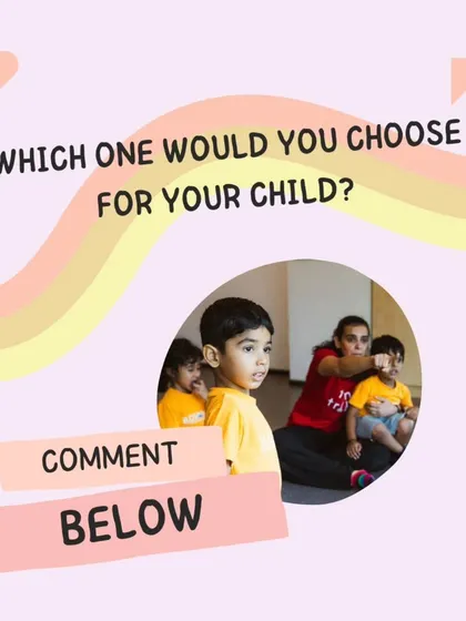We end with a question for parents and educators: Which one would you choose for your child? This prompts reflection on the long term benefits of building skills for life through play.