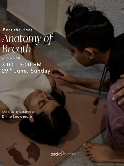 Beat the heat with our Anatomy of Breath workshop with Rumi. This insightful somatic session explores the structure, function, and healing potential of your breath.