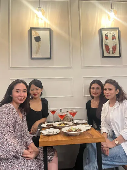 A group of gorgeous ladies enjoying their meal at Naga Belly. Thank you for visiting and adding your warmth to our restaurant.