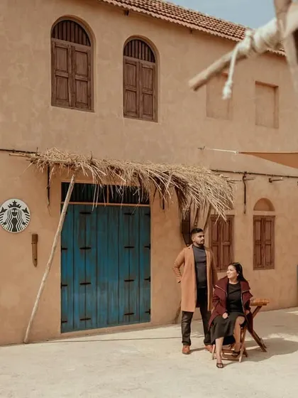 Another stylish portrait from the Dubai-themed set, showcasing the unique architecture.