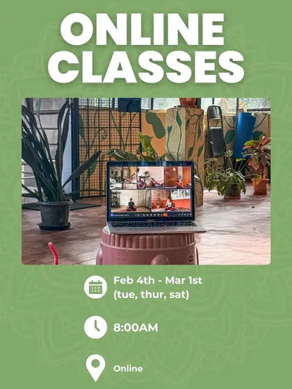 Practice with me from anywhere in the world. My online classes offer the same personalized guidance, with the added convenience of joining from your own space.