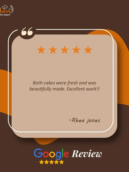 Both cakes were fresh and was beautifully made. Excellent work!!" Thank you for appreciating our work.