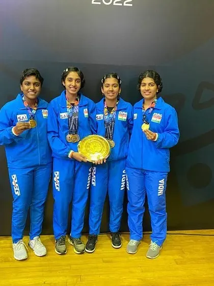 Another shot of the proud Indian team.