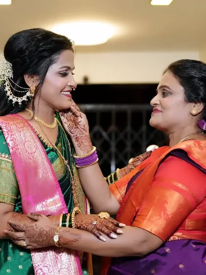 A mother's love captured in a single frame. This touching, candid moment between a bride and her mother shows the deep emotional bonds that are so central to a wedding day.