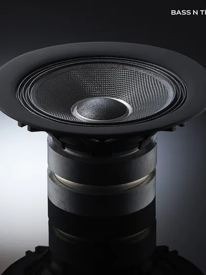 This is the heart of a TAD speaker: the beryllium tweeter and waveguide. This proprietary technology, featured in the TAD Evolution Two, delivers a polished, extended high-frequency response that is the signature of all TAD speakers, known for their incredible accuracy and detail.
