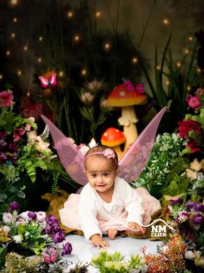 This little fairy is exploring her magical garden. Our detailed setups include flowers, mushrooms, and friendly creatures to create an immersive world.