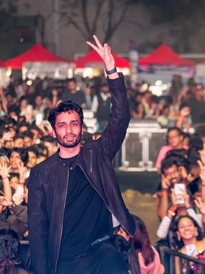 A close-up with the festival crowd, capturing the excitement on everyone's faces.