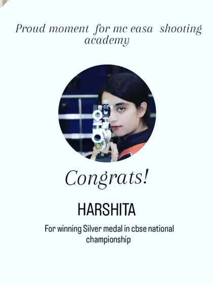 Congratulations to Harshita for winning a silver medal in the CBSE National Championship. A proud moment for the academy.