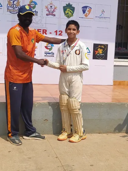 Our U-12 team after a thrilling Super Over victory in "The League Cricket Tournament". This win demonstrates their ability to perform under immense pressure.