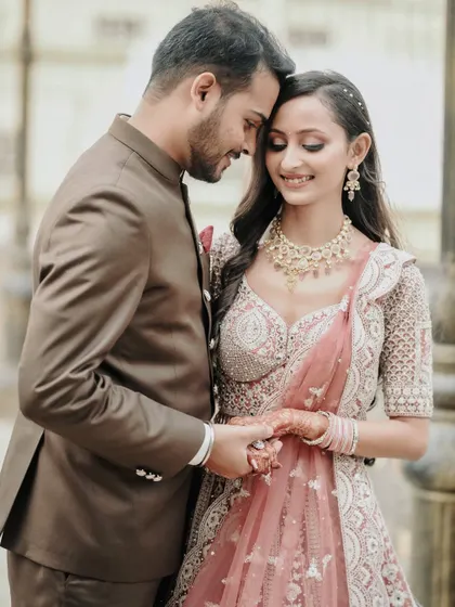 A tender moment between the couple at their engagement. I focus on capturing the small gestures and loving glances that tell your unique story.
