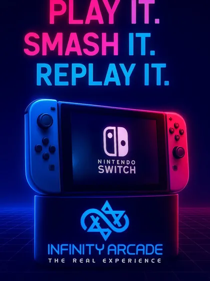 Play it, smash it, replay it. Our console lounge features classics like the Nintendo Switch for endless challenges and nostalgic fun.
