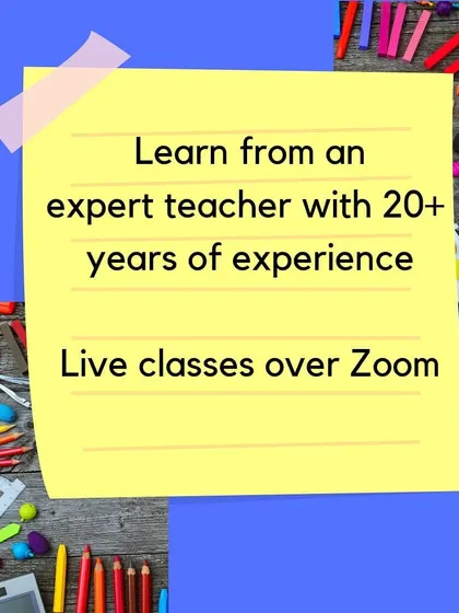 A duplicate of image 42, highlighting my experience and the live class format.