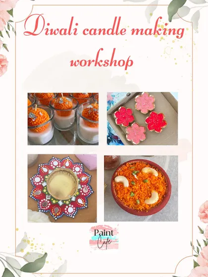 My anniversary special offer for a Diwali Candle Making Workshop.