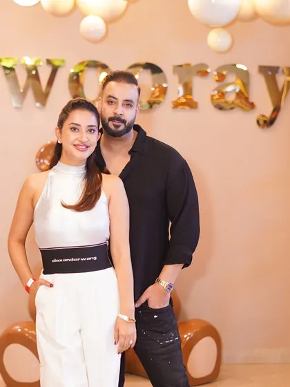 A chic couple photo from a recent birthday celebration. Our venue is designed to be picture-perfect from every angle.
