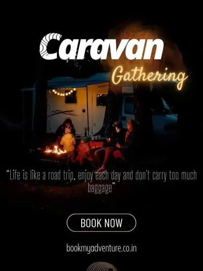 The adventure doesn't stop when we park. Evenings are for sharing stories and making new friends around a warm bonfire under the stars. This is what road trip memories are made of.