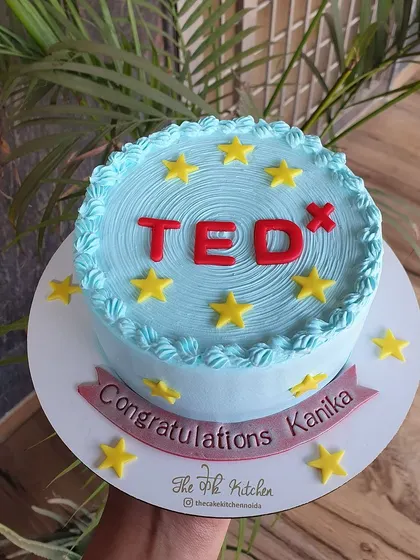 I was honored to make this cake for a TEDx speaker. The simple and clean design features the iconic TEDx logo to celebrate a huge achievement.