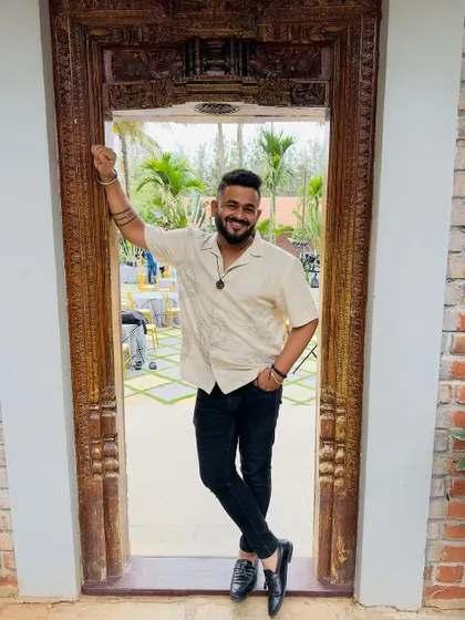 All smiles and ready for two days of wedding festivities. I'm here to ensure the music never stops.